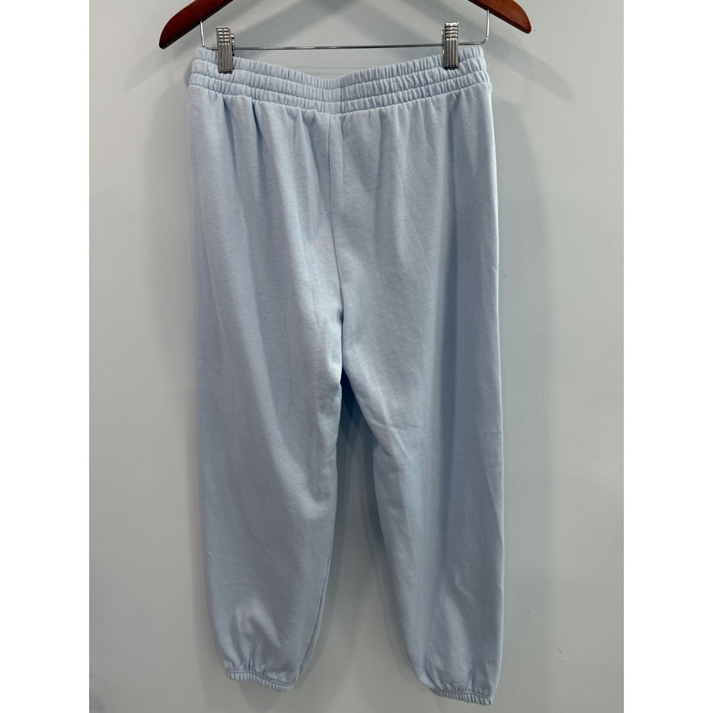 Old Navy Jogger Sweatpants Small Light Blue Cotton Blend Lounge NWT Pockets - Picture 2 of 9
